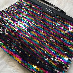 NWOT Victoria's Secret Sequin Makeup Bag